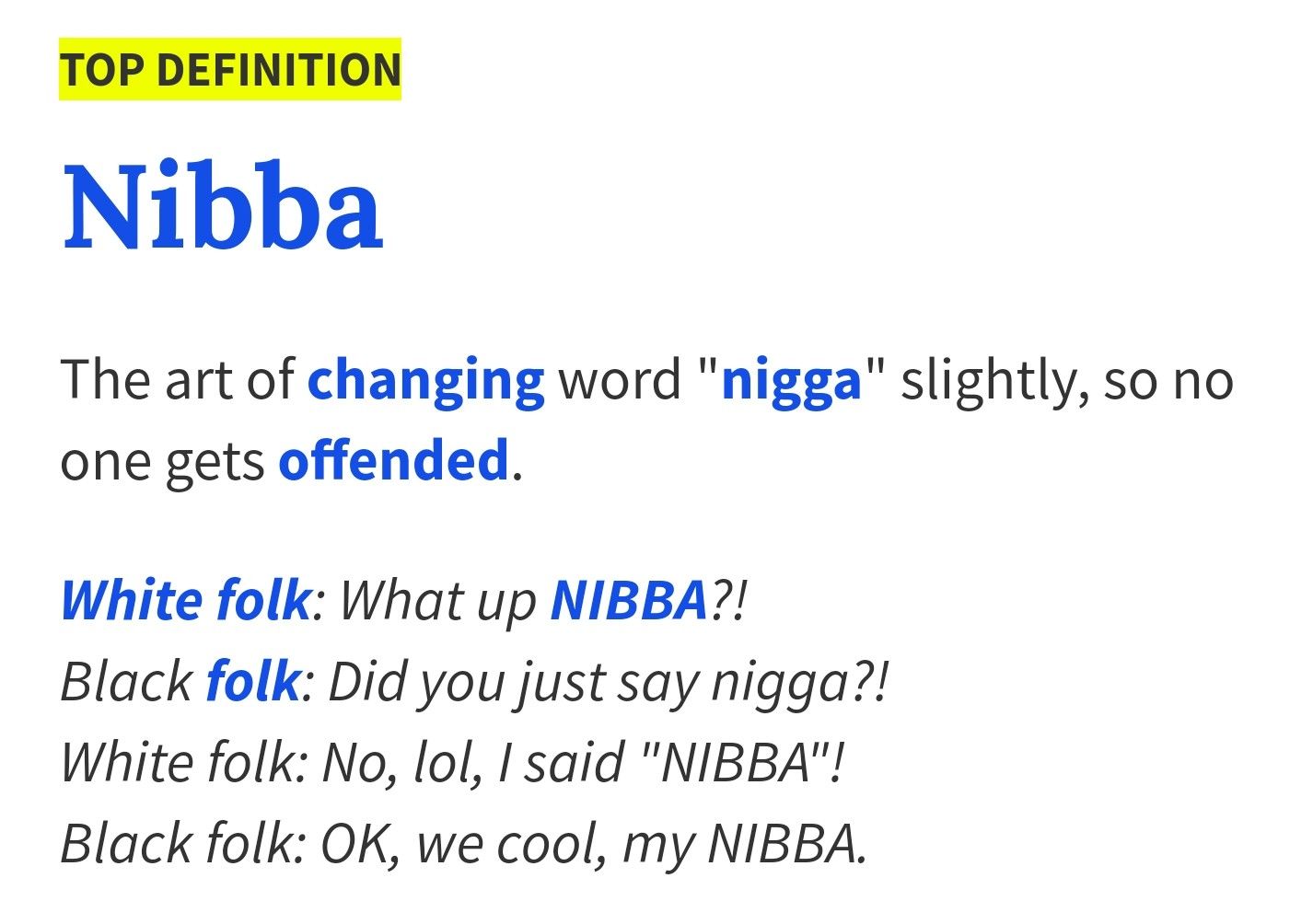 Que Urban Dictionary