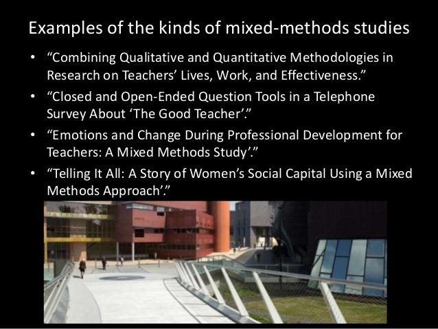 mixed methods research examples pdf