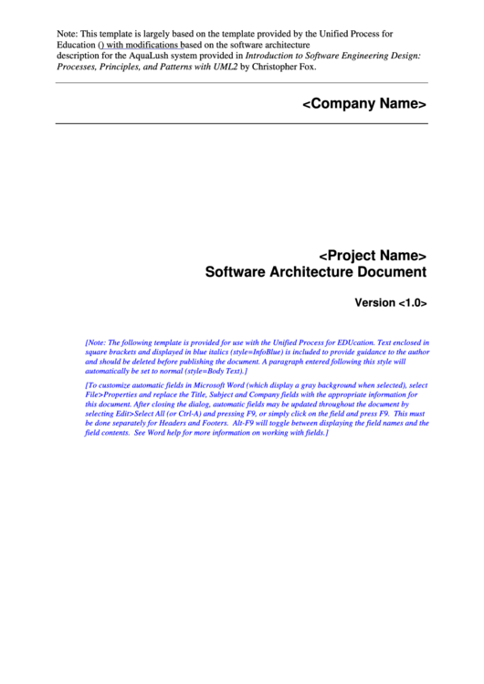 software design document pdf