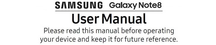 samsung note 8 user manual