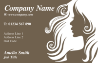 sample of beautician business cards design