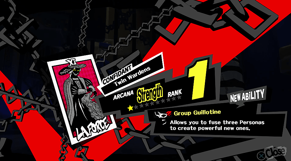 persona justine guide strenghth