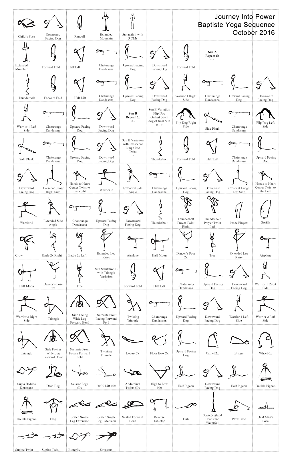 power yoga poses pdf