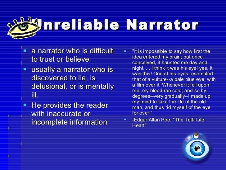 unreliable narrator definition dictionary